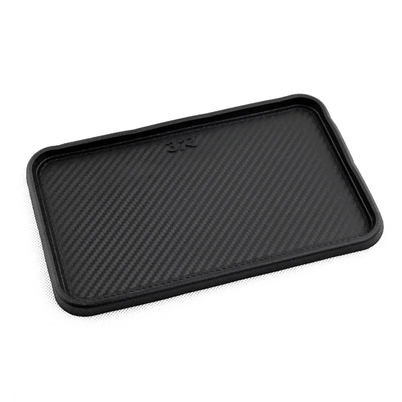 Car Front Dashboard Silicone Non-Slip Storage Catcher Pad Mat 200x128mm Auto Interior Dashboard Sticky Pad Cushion Accessories