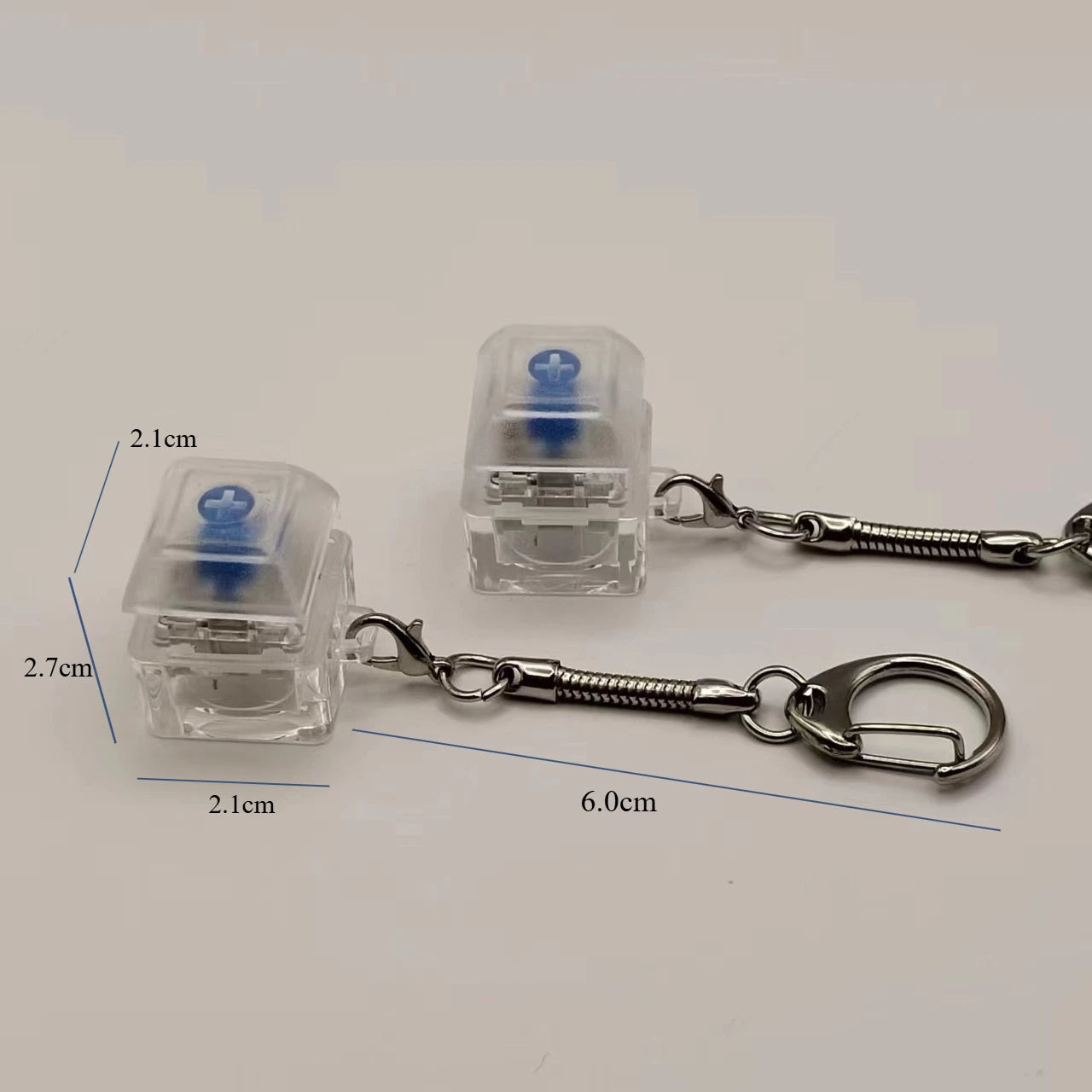 Personality Computer Multi Color Mechanical Keyboard Pendant Button Stress Press Finger Boring Key Chain Toy Gift