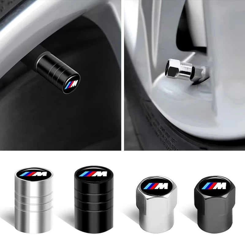 4Pcs Car Styling Wheel Tire Valve Caps Cover Accessories For BMW M Sports E36 E39 E46 E60 E90 E90 F10 F30 G20 G21 G30 G11 F15 X5