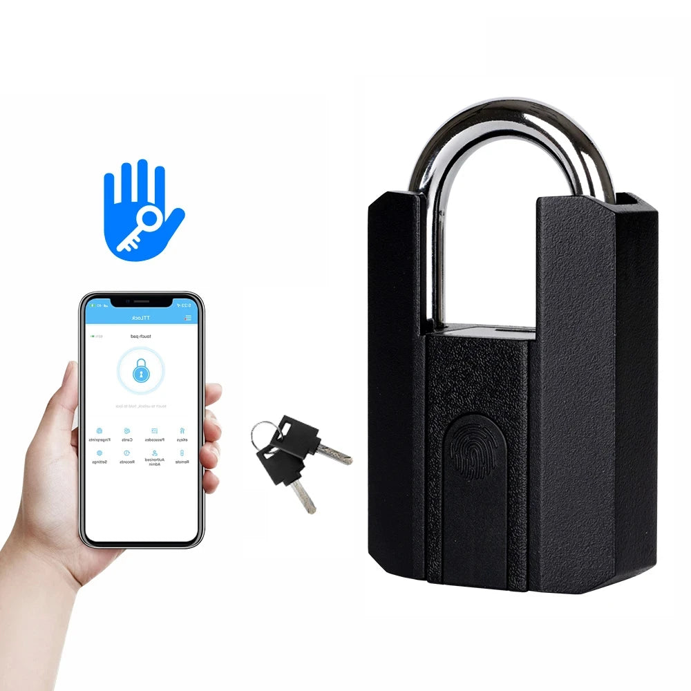 BBDHOME Smart Padlock TTlock App Control Fingerprint Keyless Waterproof IP67 Outdoor Biometric Tough Suitable Gym High Quality