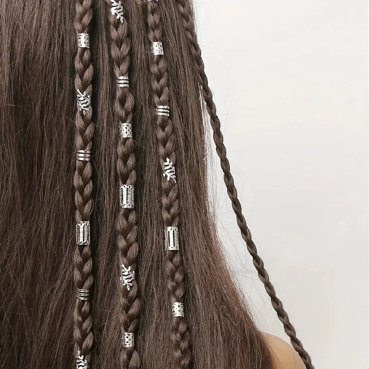 40-Piece Elegant Hollow Hair Ring Set for Braids and Locs