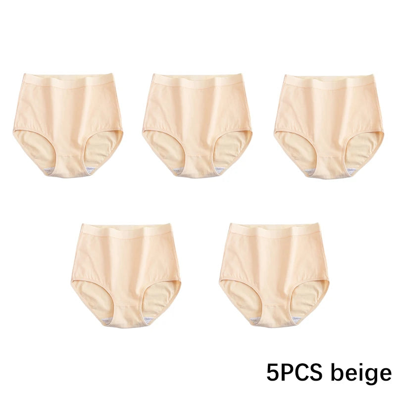 Multicolor Seamless No Show High Waist Knickers 5-Pack