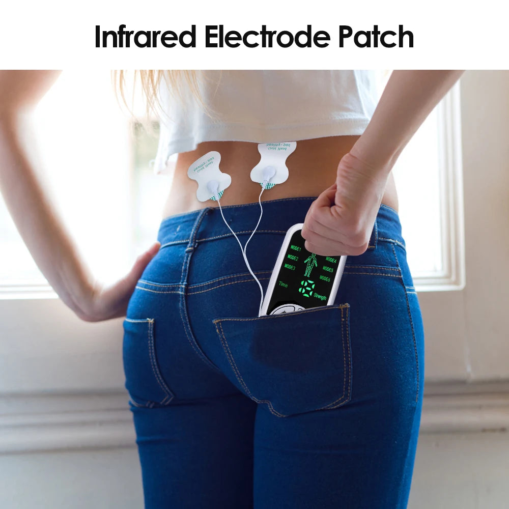 Portable EMS TENS Unit Muscle Stimulator 6 Mode Body Massager