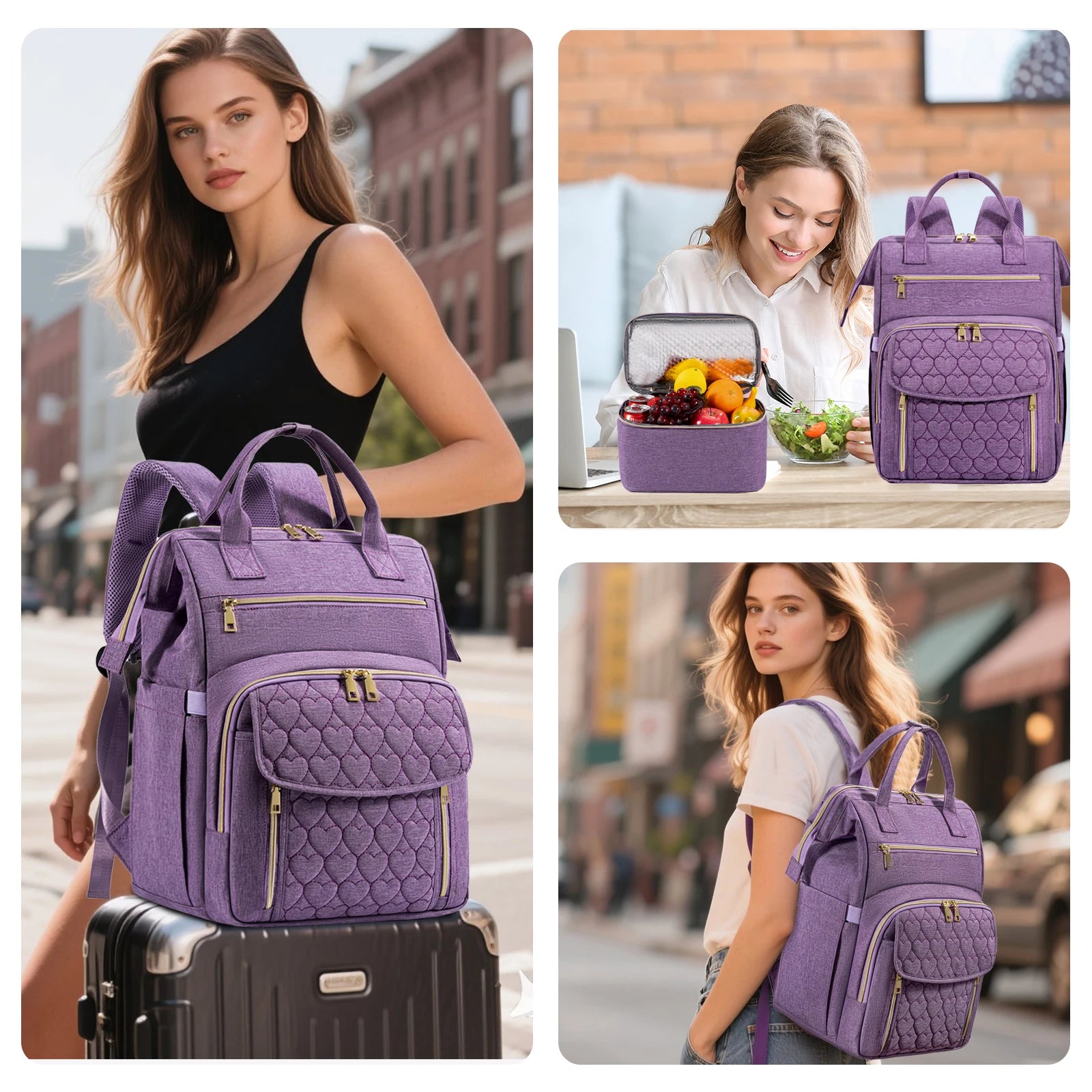 Lunch Backpack Insulated Cooler Picnic Bag Multifunctional Travel Bag Large Capacity Outdoor Picnic Camping Waterproof Backpack