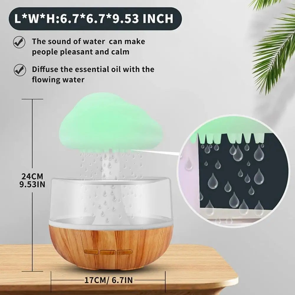 RainCloud Glow – Smart Raindrop Humidifier & Mood Light
