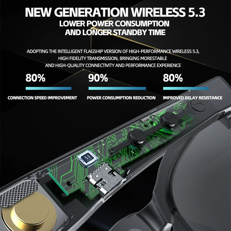 Smart Bluetooth Glasses Headset Wireless Headphones in Car Sports Riding HD Audio Sun Lens Headphones Music Earphones for Xiaomi