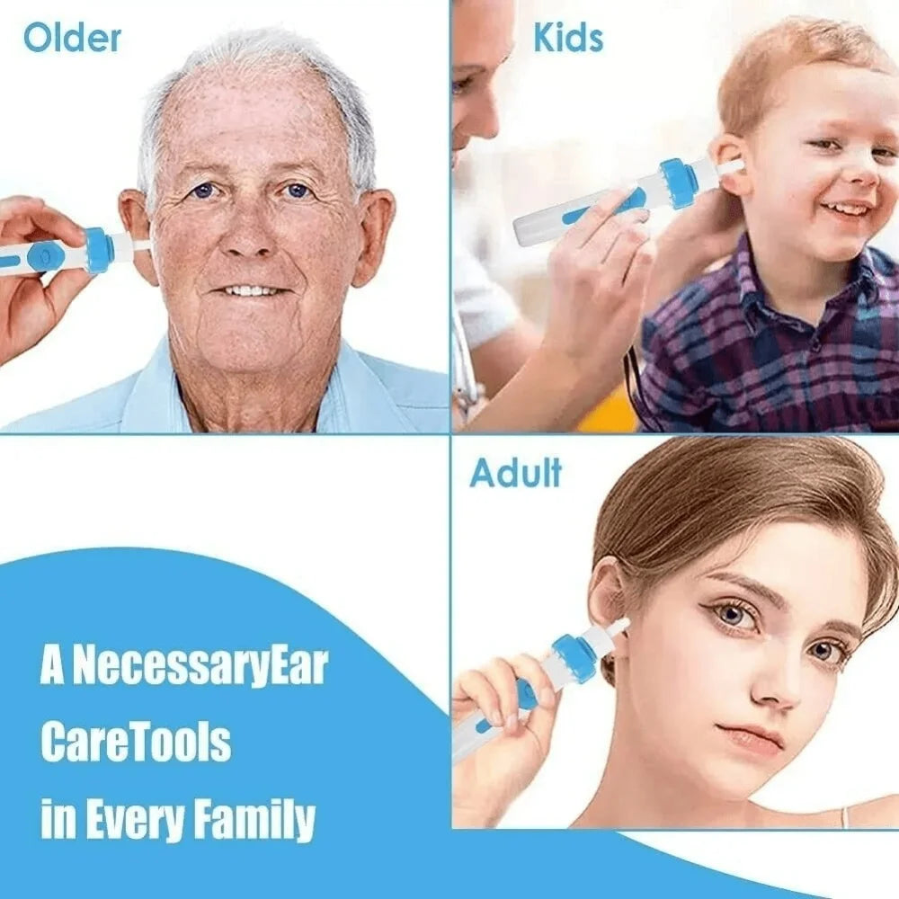 1Pc Electric Earpick for Children and Adults Ear Wax Removes Tools Protable Electric Ear Cleaner Machine Vacuum Cleaning Earwax