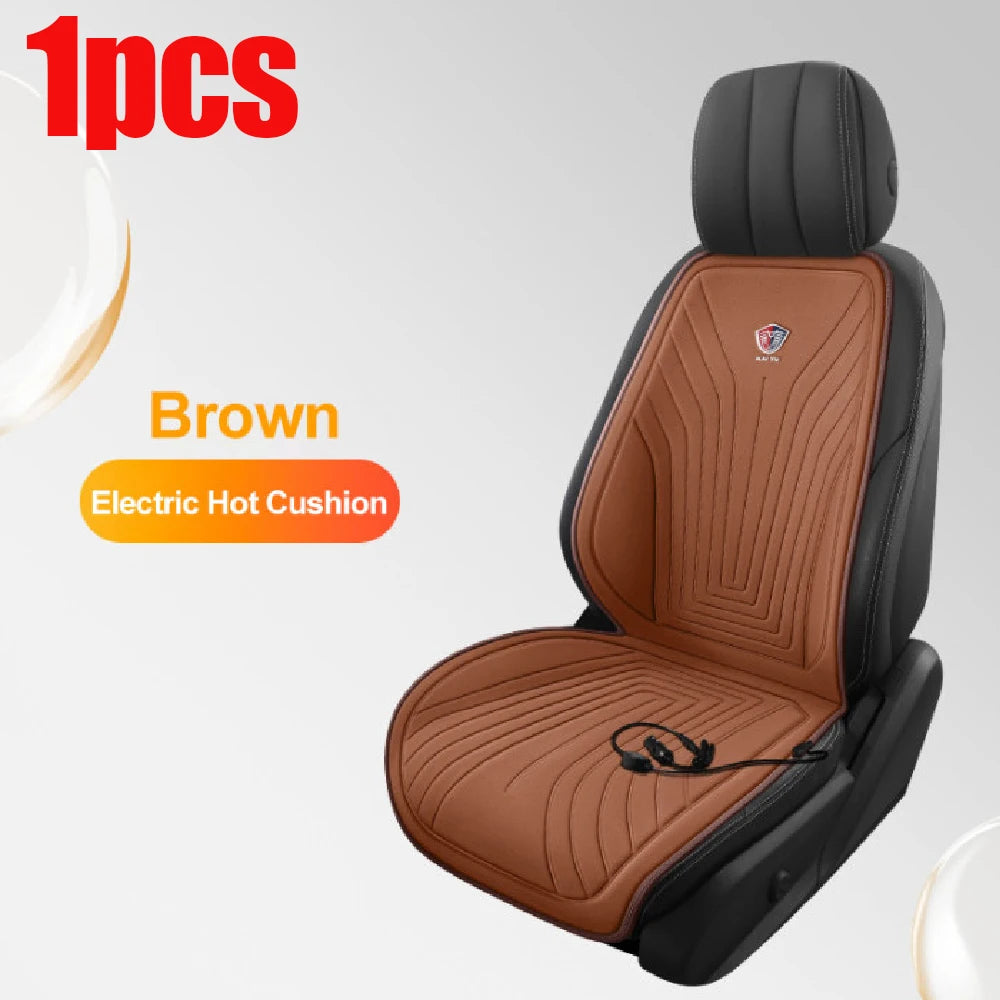 EAFC 1PCS Car Heating Pad Heated Seat 12V DC Soft Winter Warmer Seat Winter seat Protector Auto Seat Cushion Pad Winter Mat
