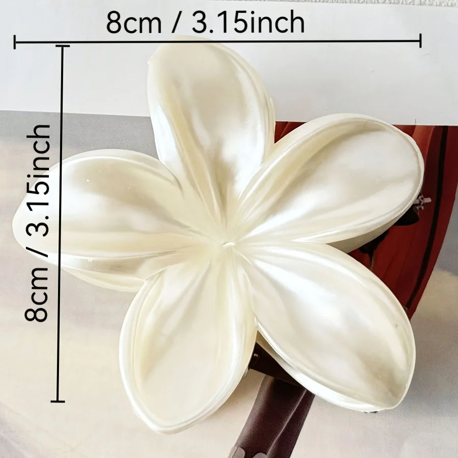 Chic Large Acrylic Flower Hair Claw Floral Accessory