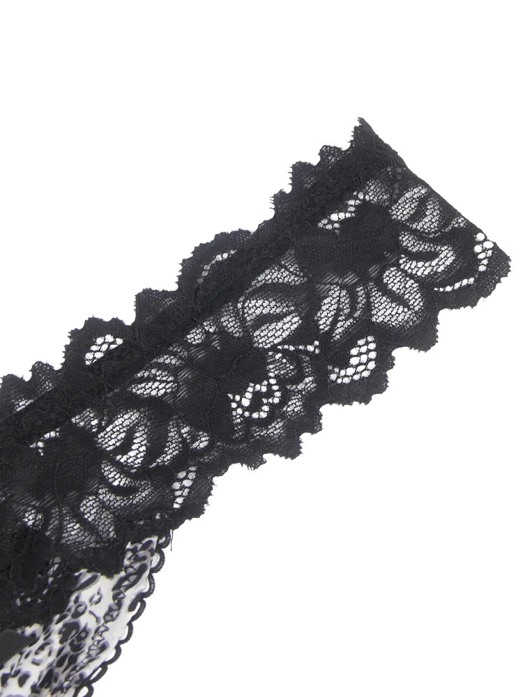 Women's Lace Brazilian Thong Low Waist Panties