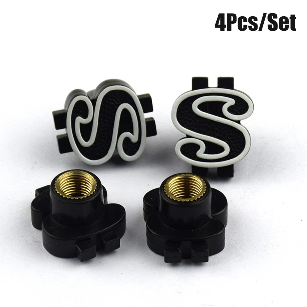 4Pcs New Universal Car Tire Valve Cap Wheel Dust Cover For Car Truck SUV Motorcycle Bike Car Styling Valve Stem Caps Accessories