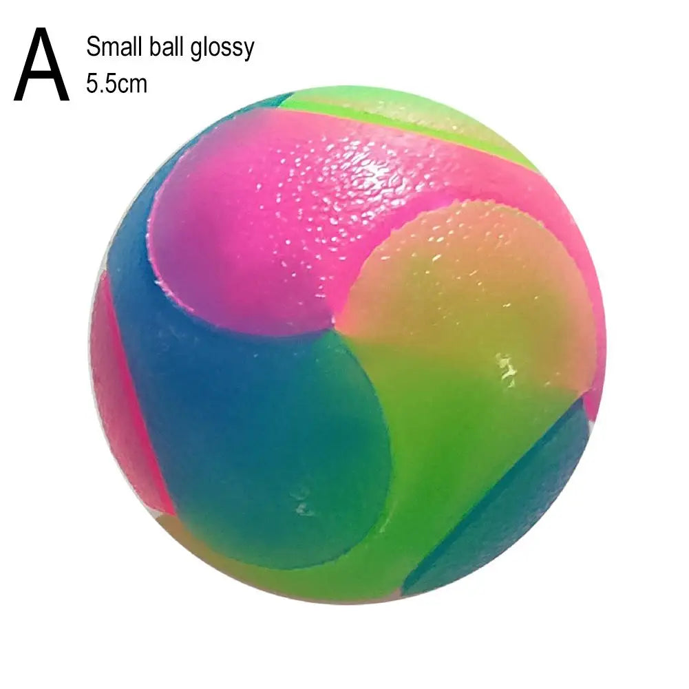 LED Glowing Elastic TPR Interactive Pet Toy Ball