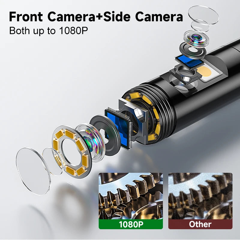 HD1080P Endoscope 3in1 Micro USB Type-C Single Dual Camera for IOS iphone Android Phones Waterproof Pipe Inspection Borescope