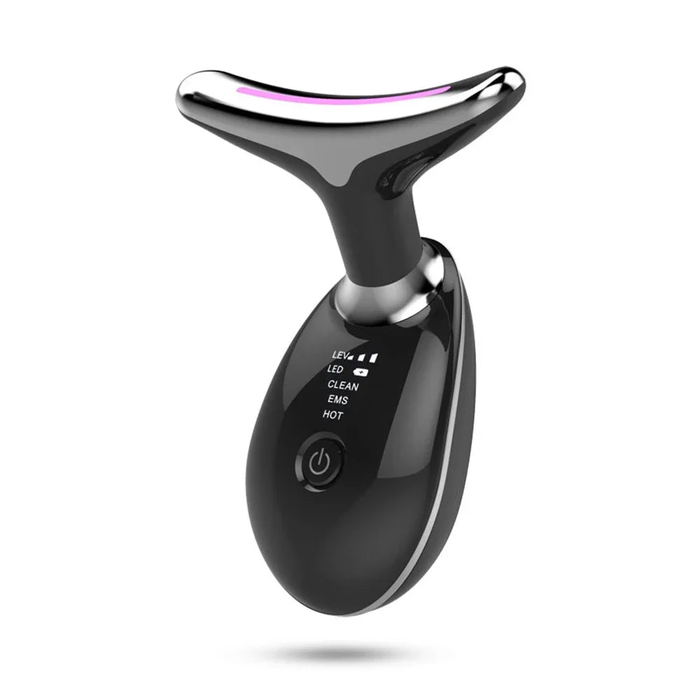 7 Color LED Face Lifter Neck Beauty EMS Neck Face Lifting Massager Skin Tighten Device Photon Anti Wrinkle Double Chin Remover