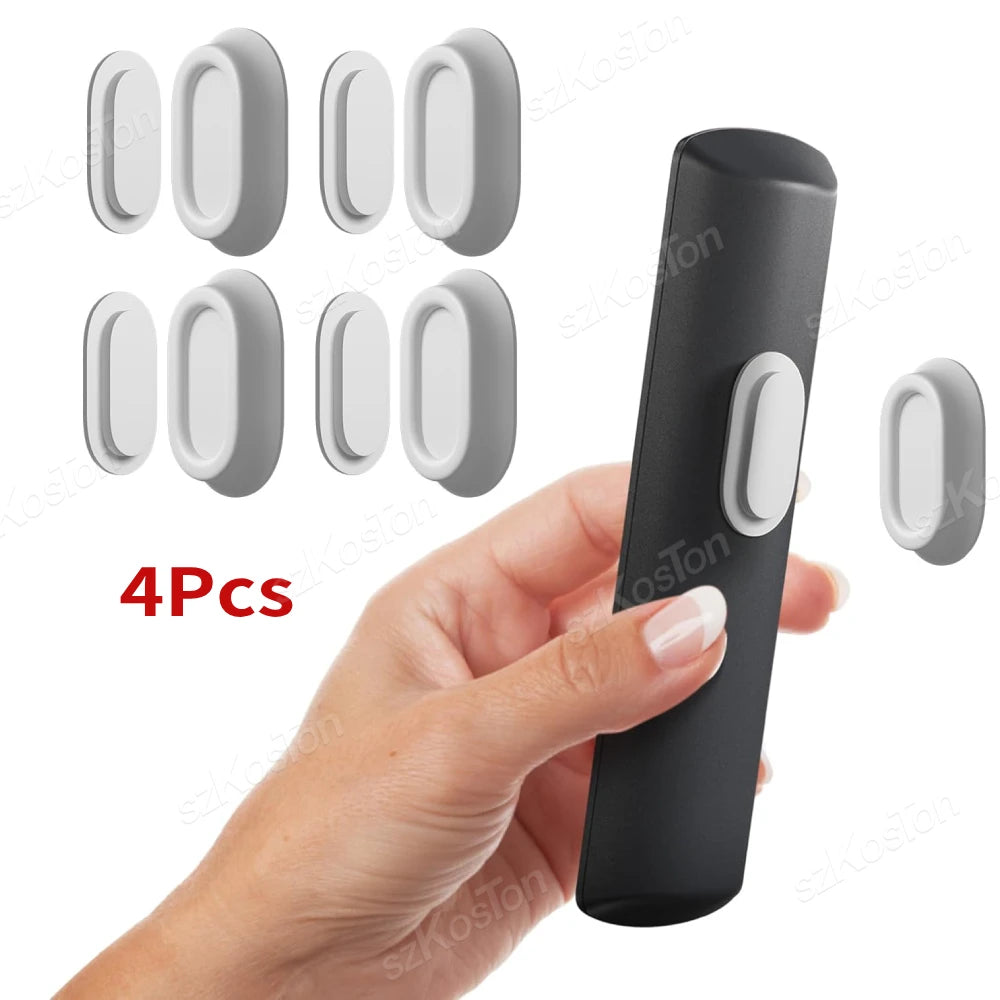Magnetic Remote Control Holder Self-Adhesive Wall Mounted Storage Bracket for Remote Controls Household Goods Organizers Storage