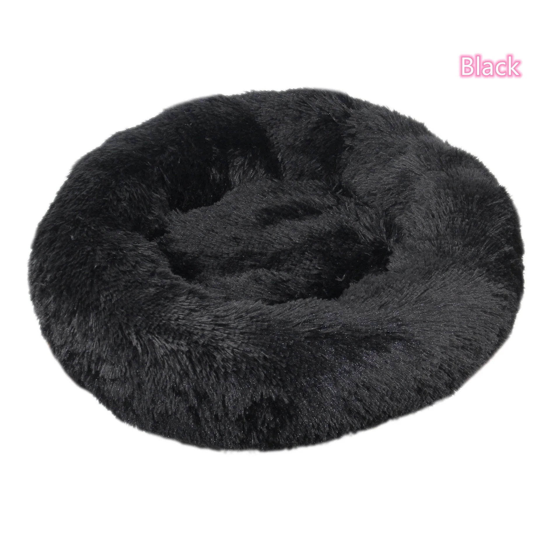 Cama Para Animais De Estimação Super Macia Para Gatos Pelúcia Tamanho Normal Lavável Cama Calmante Cama Donut Artefacto De Dormir Confortável Adequado Para O Inverno
