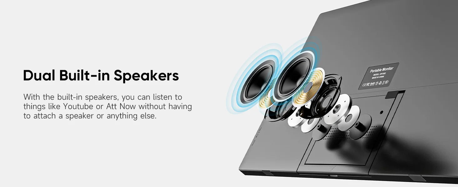 Dopesplay 15.6 inch Portable monitors For Laptops FHD IPS 1080P External Screen Extender for MAC Windows Phone Games Extended