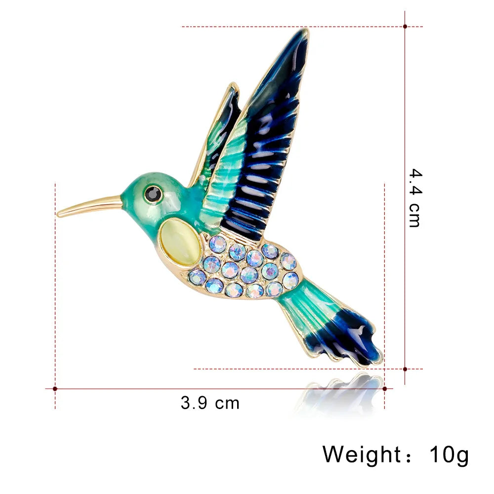 Crystal Bird Animal Brooch Rhinestone Fashion Pin