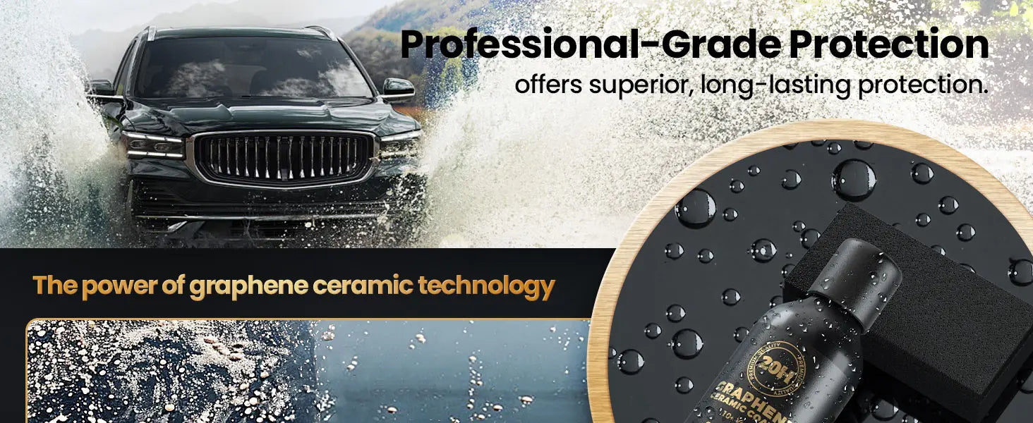 20H Advanced Nano Graphene Ceramic Coating 70ml UV Technology Extremely Hydrophobic Car Ceramic Coating Kit for Auto Detailing