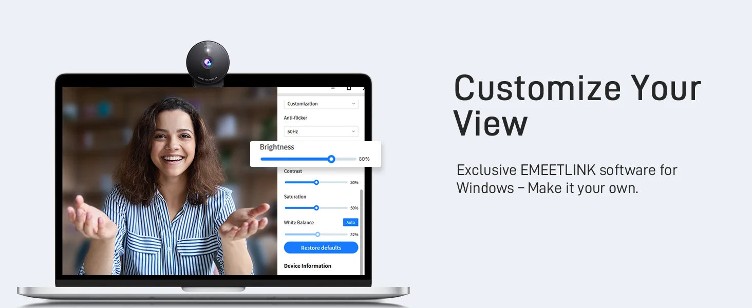 Webcam 1080P Full HD Web Camera With Microphone&Privacy Cover EMEET C950 USB Video Camera for PC&Computer/Meeting/Online Classes