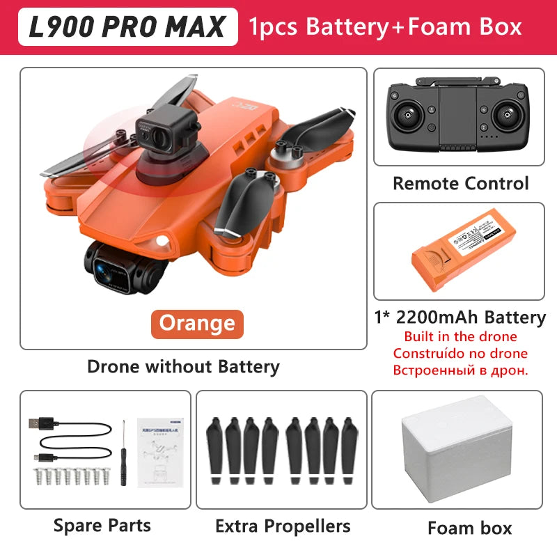 L900 Pro SE Max 4K GPS Drone – Brushless Motor & Professional Aerial Photography