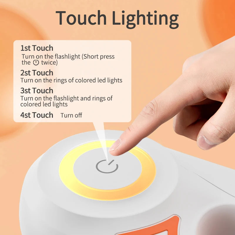 5M LED Luminous Retractable Dog Leash for Night Safety