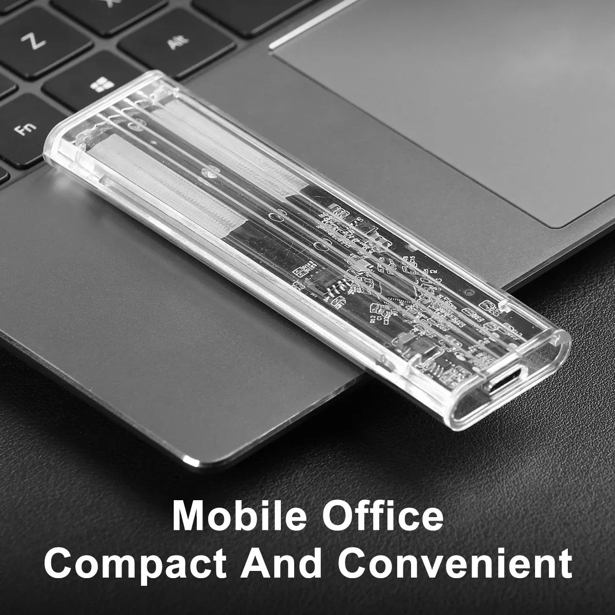 M.2 SSD Case NGFF SATA Hard Disk Box Type C USB 3.1 Transparent External SSD Case For 2230 2242 2260 2280 NGFF M.2 Harddisk Case