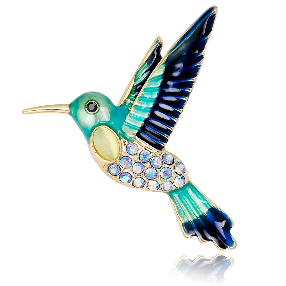 Crystal Bird Animal Brooch Rhinestone Fashion Pin