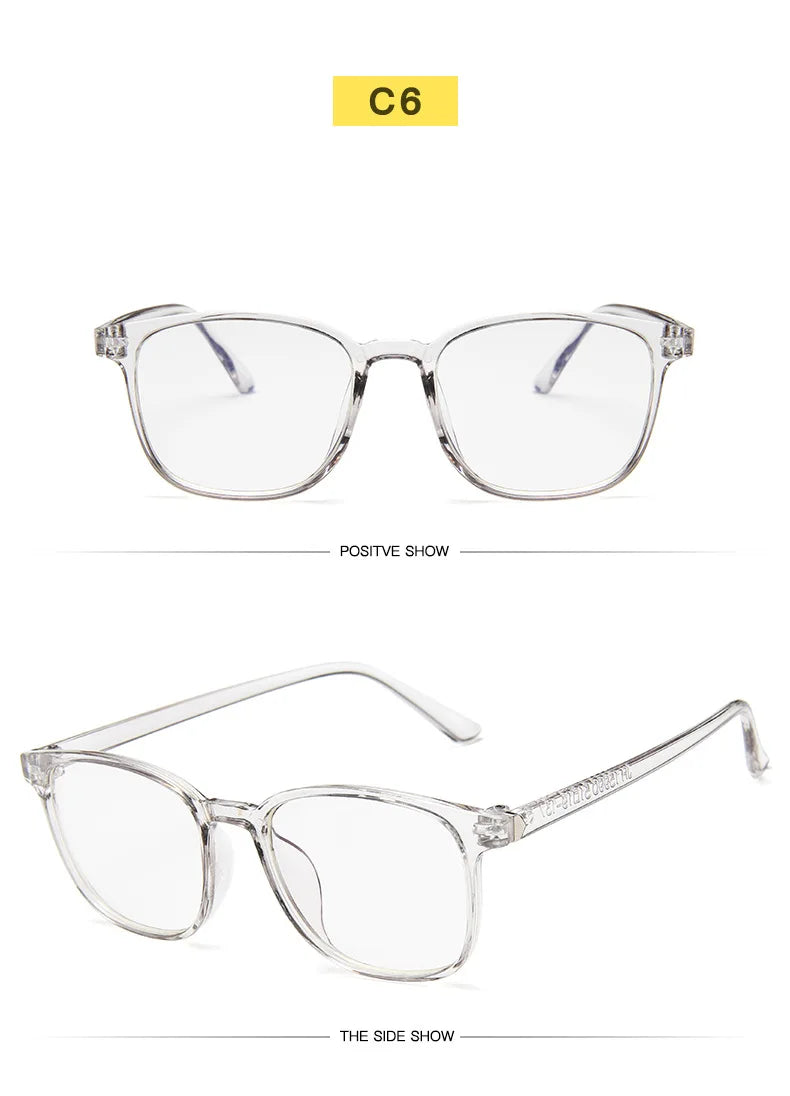 Clearance_Transparent square Computer Glasses pc Frame Women Men Anti Blue Light round Eyewear Blocking Glasses Optical Spectacl