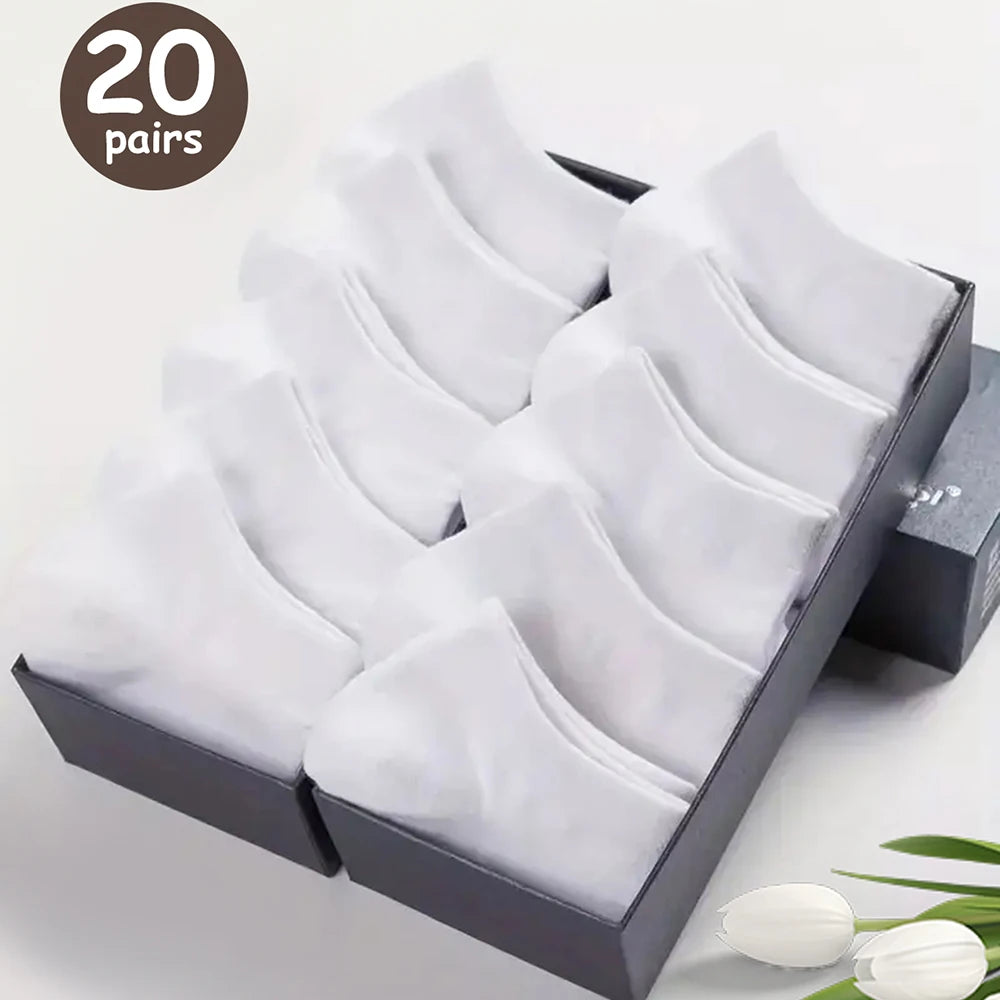 Unisex Breathable Bamboo Low-Cut Deodorant Ankle Socks