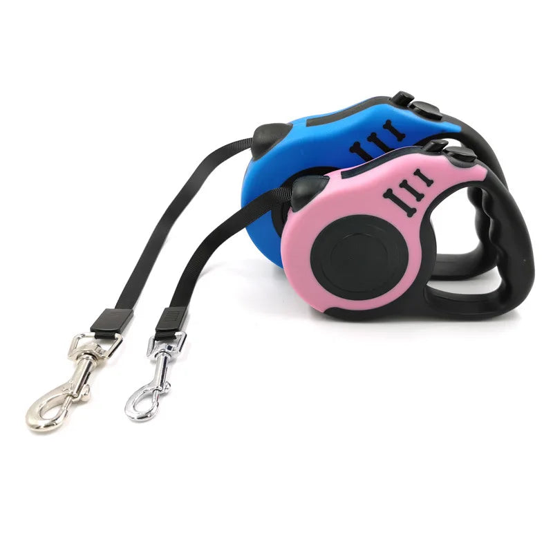Trela Retrátil para Cão 3 Metros 5 Metros Trela para Animais de Estimação Corda de Tração Cinto Trela Automática Flexível para Cães Pequenos Médios Grandes