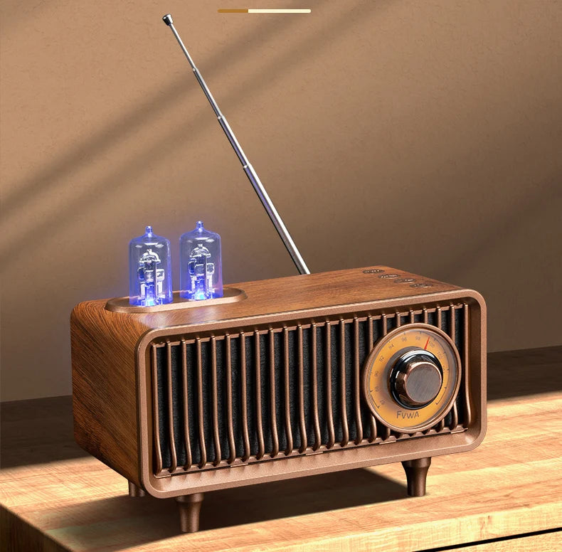 Wireless Bluetooth Speaker FM Retro Radio Subwoofer Memory Card U Disk High Quality Indoor MP3 Portable Speaker Home
