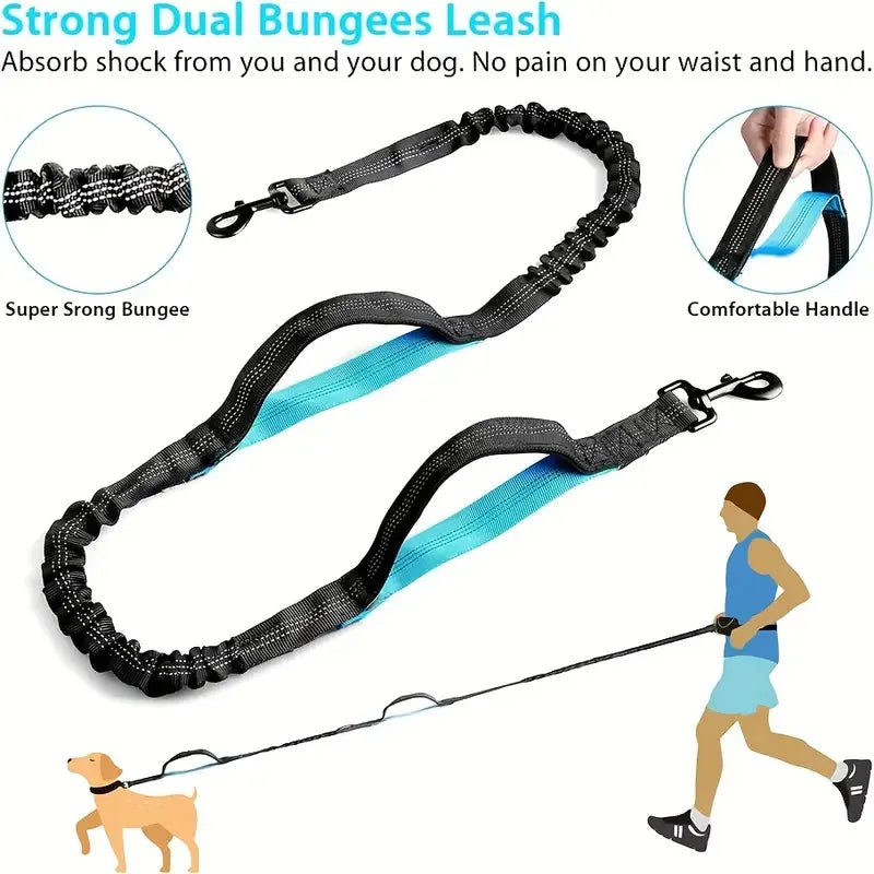 Hands-Free Adjustable Dog Running Leash for Active Breeds