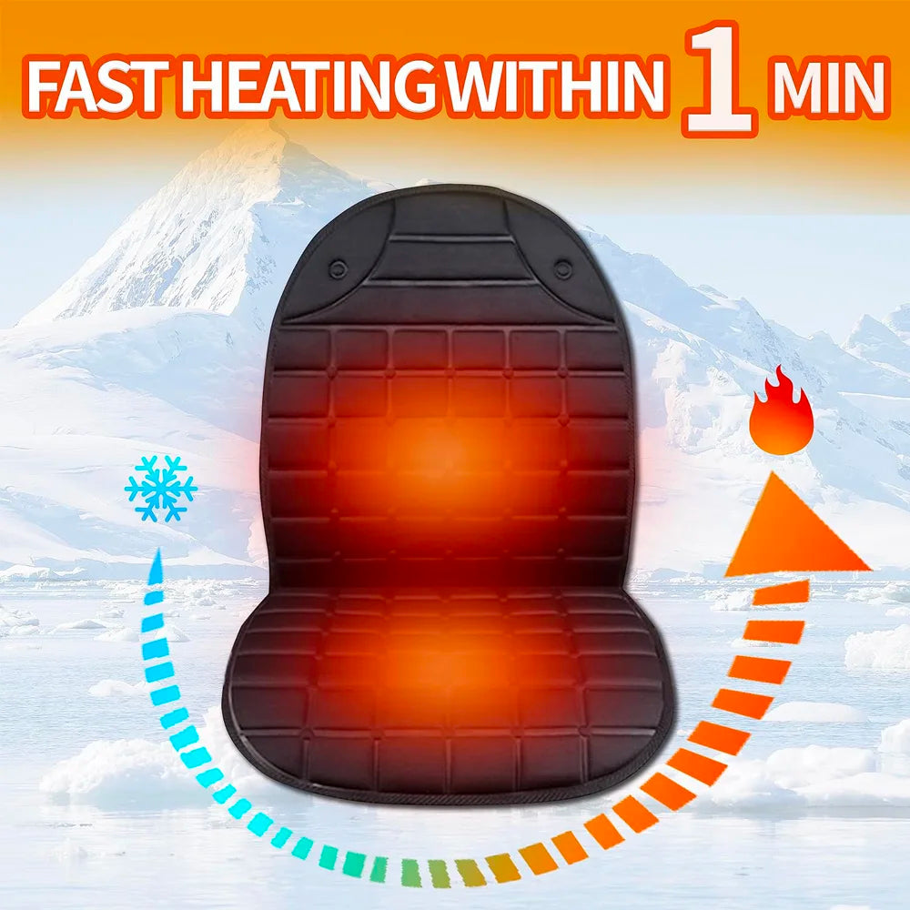 Universal Car Heated Seat Cushion Intelligent Fast Heating 12V Winter Warm Seat Car Seat Heating Pad Car Heated Seat Cover
