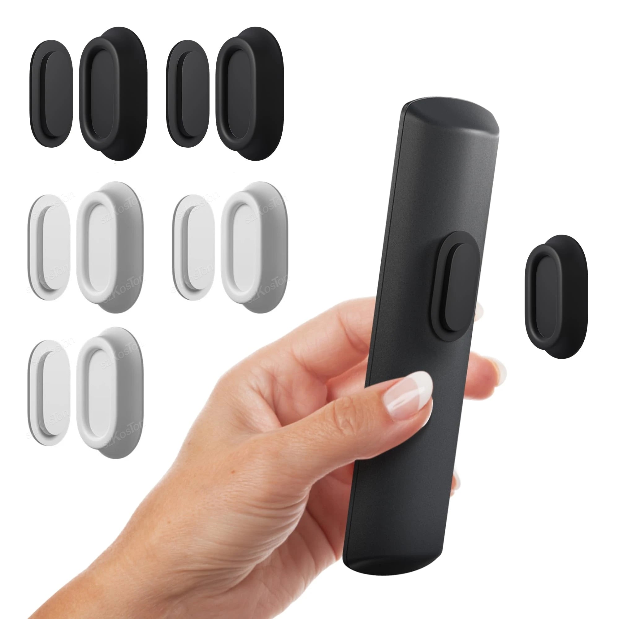 Magnetic Remote Control Holder Self-Adhesive Wall Mounted Storage Bracket for Remote Controls Household Goods Organizers Storage