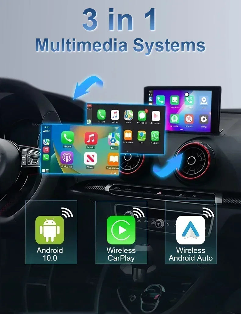 Android13 CarPlay Android Auto A133 Ai Box Wireless Box for Netflix YouTube Wireless Carplay Car Smart Systems for Wired Carplay