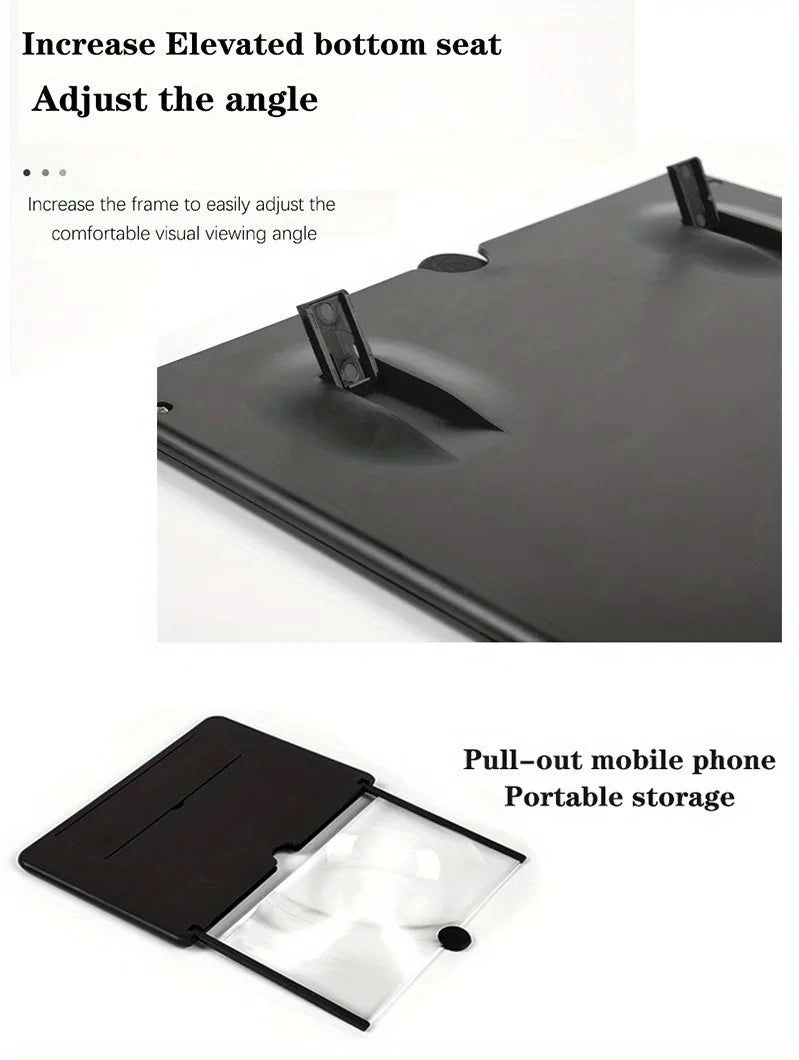 10/12 inch Multi Functional HD Amplifier Mobile Phone Screen Amplifier  HD Screen Magnifying Glass Anti Blue Light Eye Protectio