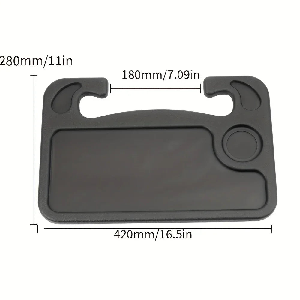 1pc Multifunctional Car Steering Wheel Tray Table Steering Wheel Storage Rack Storage Board Card Table Car mounted dining tray