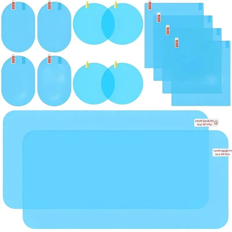 Car Rearview Mirror Anti Fog Film Universal Waterproof Film Window Glass Anti-Fog Anti-reflective Sticker Clear Auto Accessores