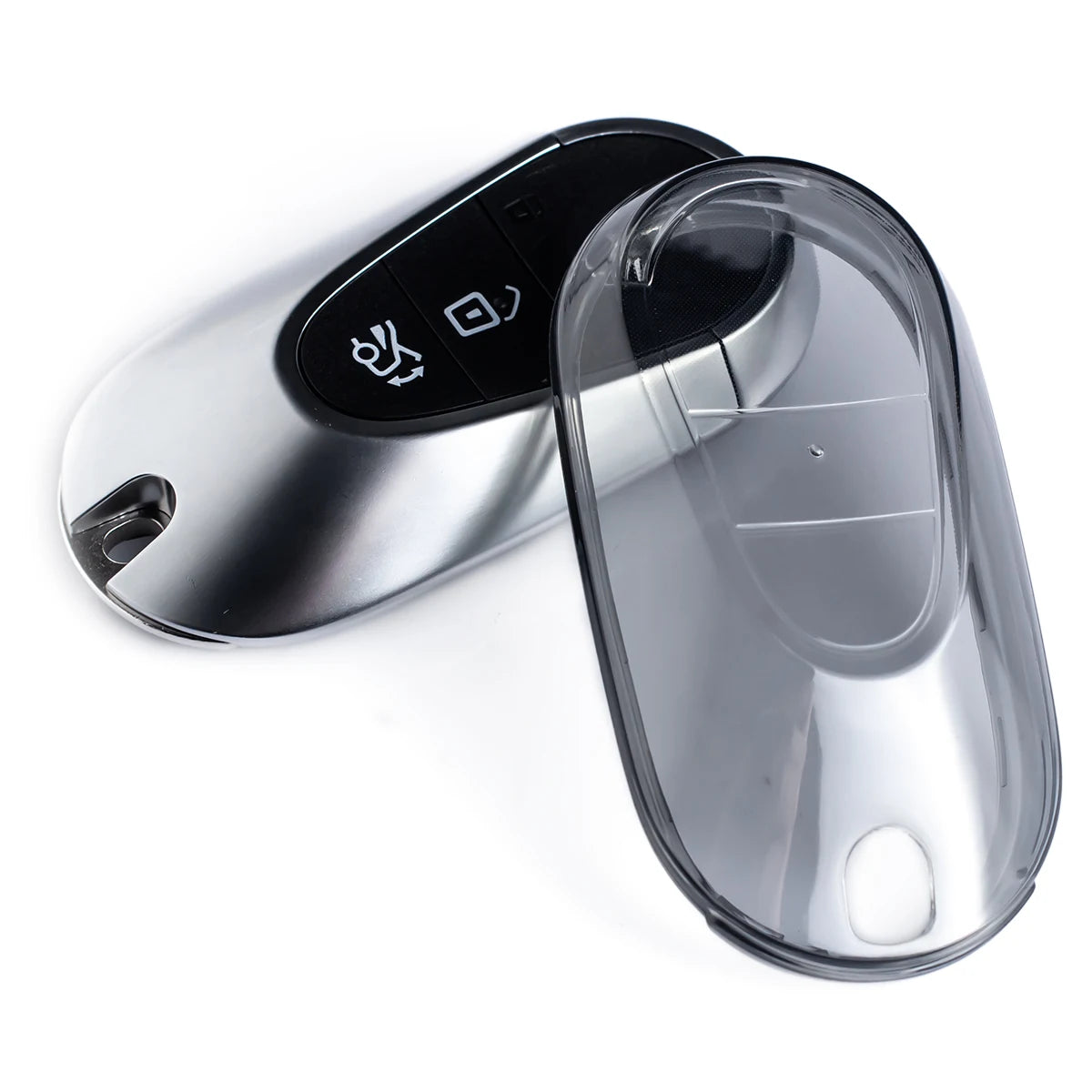 Slim Car Key Fob Case Cover Keychain For Mercedes Benz C200 C300 C43 AMG E200 E350 E450 S500 S580 GLC CLE EQE EQS 300 350 500