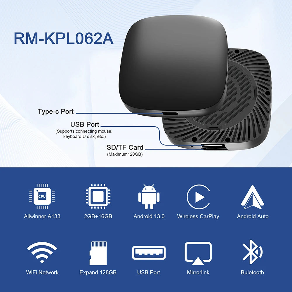 Android 13 Wireless Carplay Adapter Android Auto For Netflix Youtube For Renault Arkana Captur Clio MEGANE AUSTRAL ZOE E-Tech