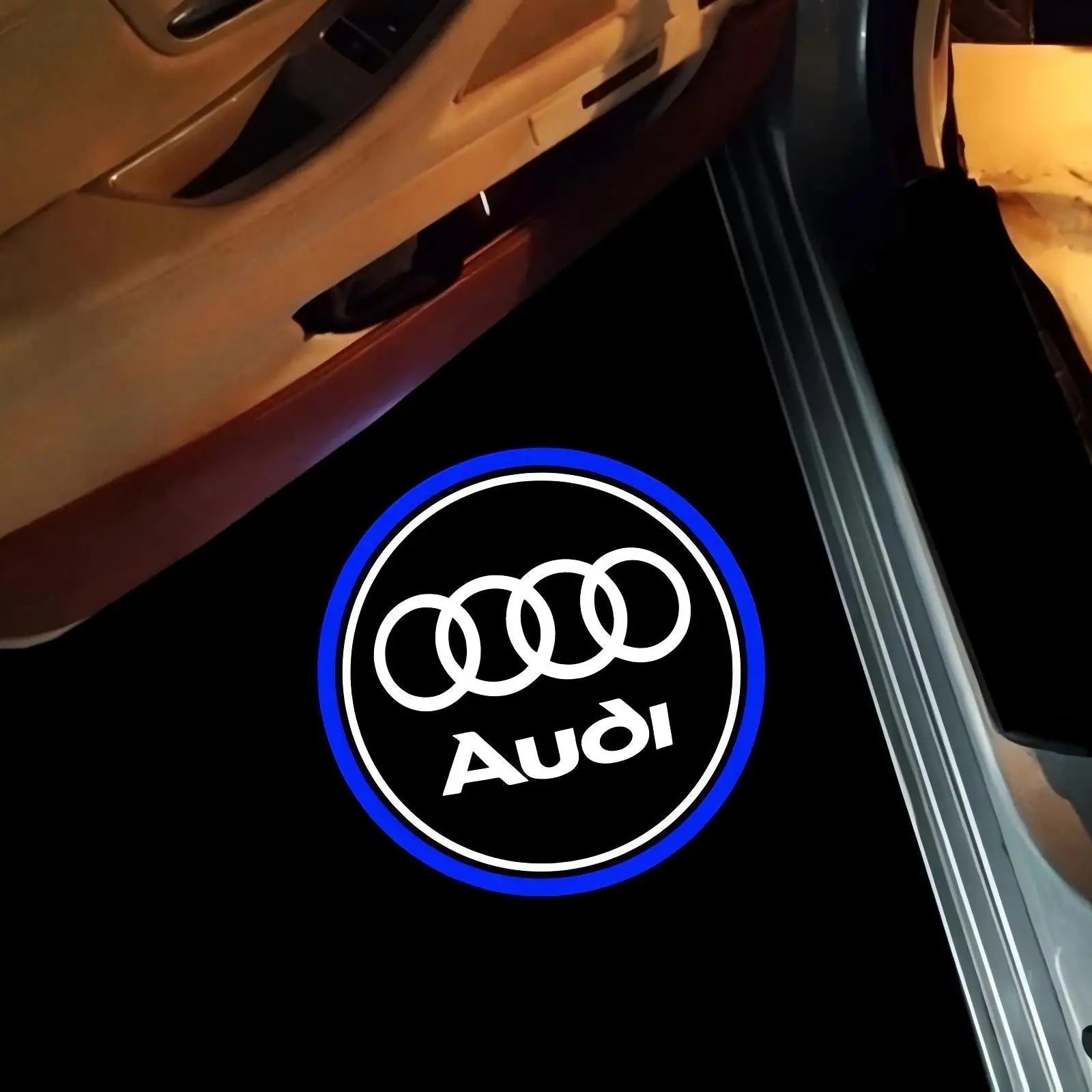 Luz de Boas-Vindas LED para Porta de Carro HD Projetor para Audi A3 A4 B8 8P 8V A6 C7 A5 Q5 B7 B6 B9 SLINE QUTTRO RS SQ5 Q3 Q7 S3 S4 S5 Q5
