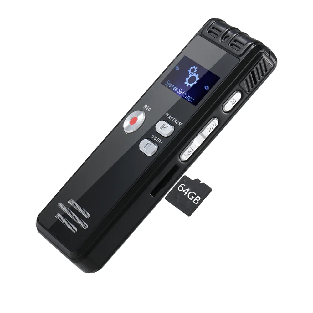 Digital Voice Activated Recorder with Playback - 2200 Hours Audio Recording Device, 1536Kpbs HD Dual MIC Tape Recorder Device fo