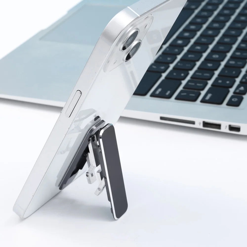 Universal Mini Phone Stand Adjustable Back Sticker Self-Adhesive Folding Invisible Desktop Stand for Xiaomi IPhone Huawei