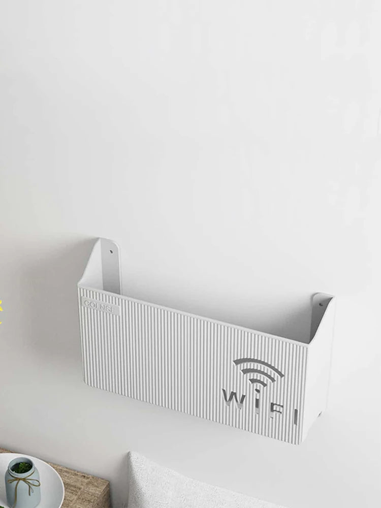 Wireless Wifi Router Shelf Storage Box Wall Hanging ABS Plastic Organizer Box Cable Power Bracelet Organizer Box Home Decor New