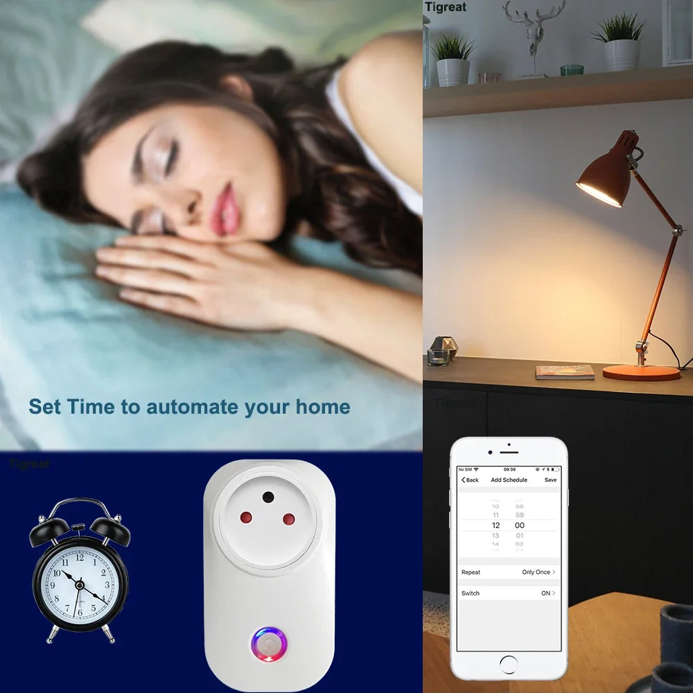 Tomada inteligente WIFI Israel 16A com Bluetooth USB - Tomada ISR IL - Temporizador de Voz Remoto - Tuya/Alexa/IFTTT/Automação Residencial Smart Life