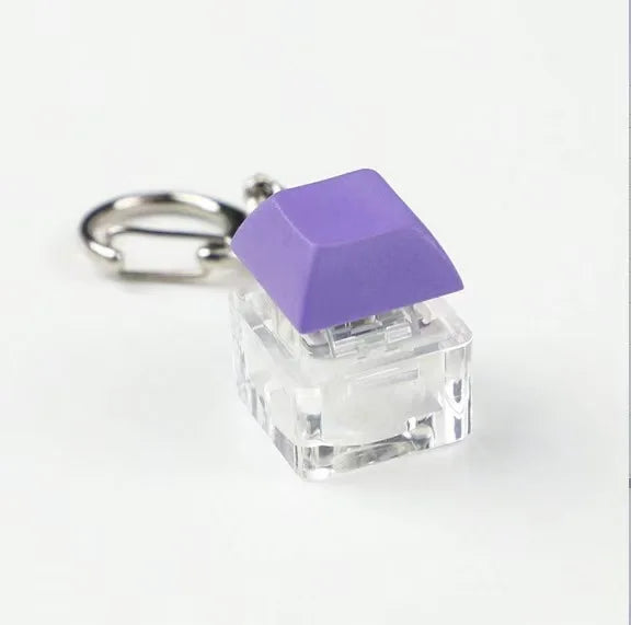 Personality Computer Multi Color Mechanical Keyboard Pendant Button Stress Press Finger Boring Key Chain Toy Gift