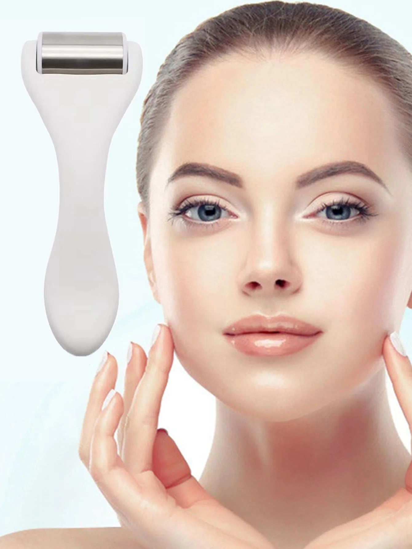 1 Pcs Skin Care Face Roller Cool Ice Roller Massager Household Skin Tighten Device Firming Skin Relieving Fatigue Massager