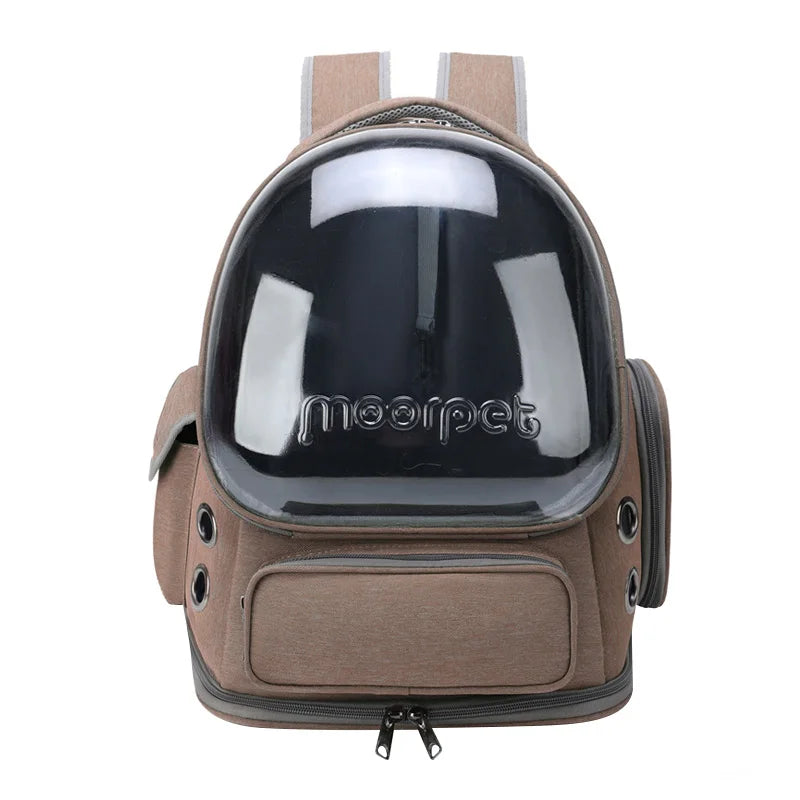 Transparent Breathable Pet Travel Backpack for Cats, Dogs & Birds