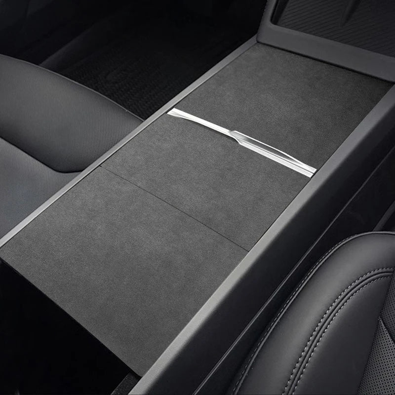 Tesla Model 3 & Model Y Premium Suede Center Console Cover
